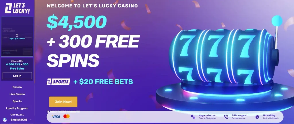How to Sign Up at Let's Lucky Casino