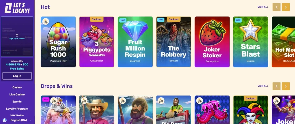 Eligible Slots for No Deposit Play