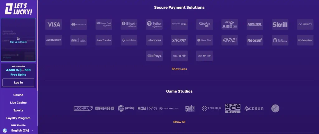 Banking Options for Canadian Players